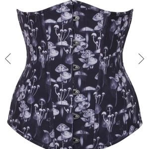 Mushroom Cottagecore- Corset Story steel boned underbust corset